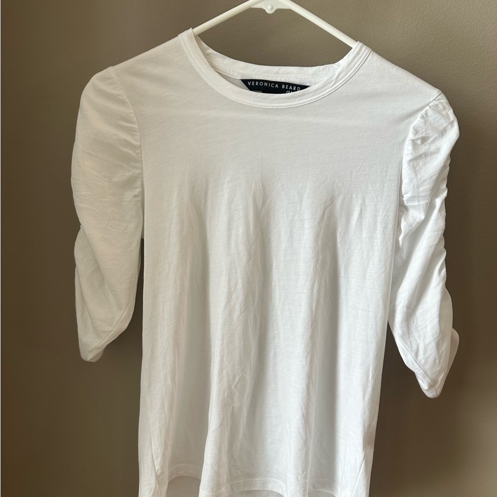 Veronica Beard Waldorf Ruched - Sleeve T-Shirt